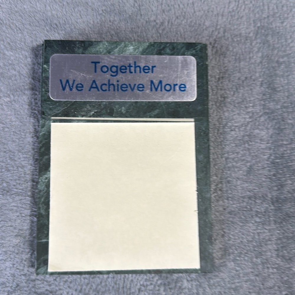 Paperweight Post-It Holder.